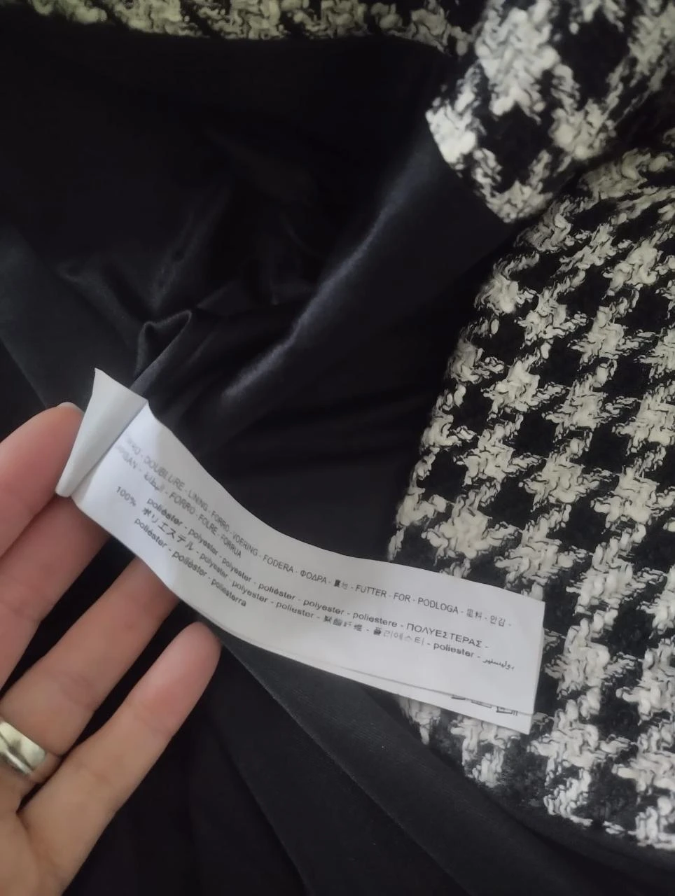Zara Manteau structuré pied-de-poule XS Neuf avec étiquettes – photo 10